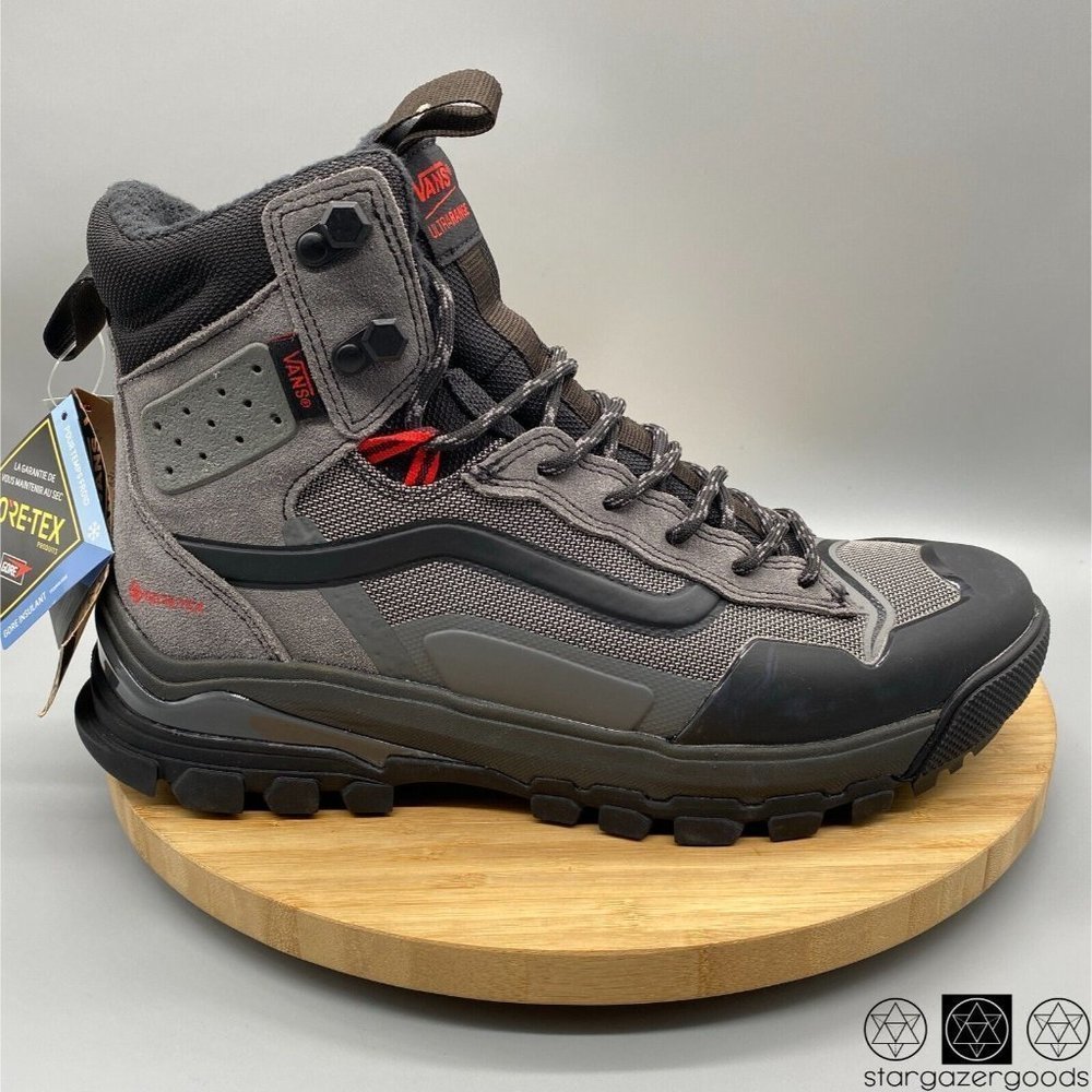 Vans Boots Mens Size 9.5 Gray Black MTE Gore-Tex UltraRange EXO Leather Hiking